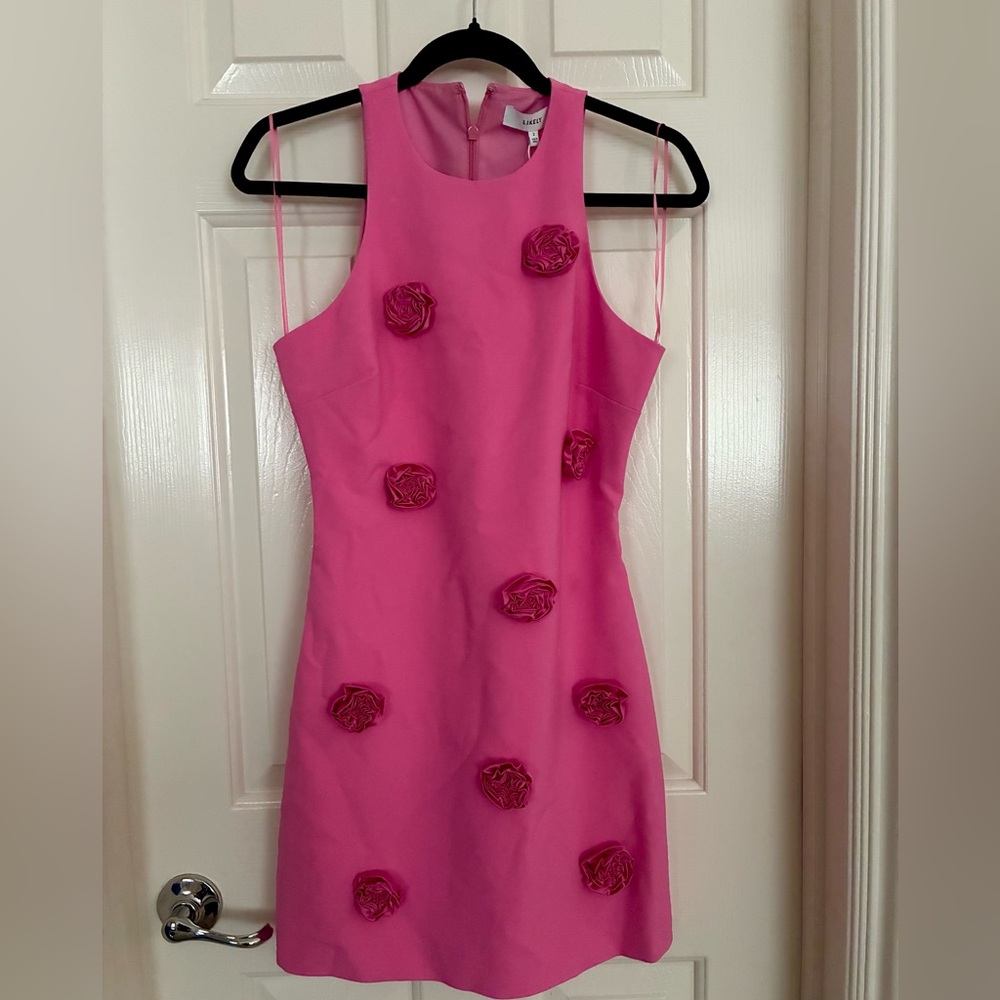 Likely Pink Mini Dress with Floral Accents